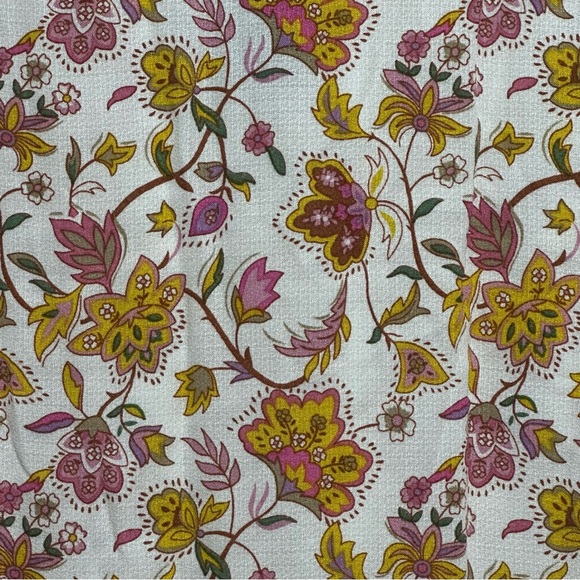 Rachel Zoe Floral sleeveless Tank, Yellow & Pink Flowy Top Floral - M - NWT - Picture 4 of 9